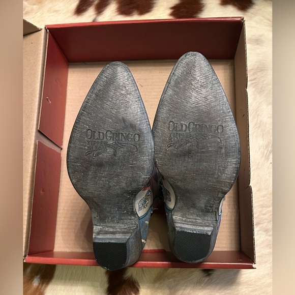 NIB Old Gringo Heirloom Yippee Ki Yay Patchwork & Leather Cowboy Boots Sz 7.5/8 - Picture 5 of 13